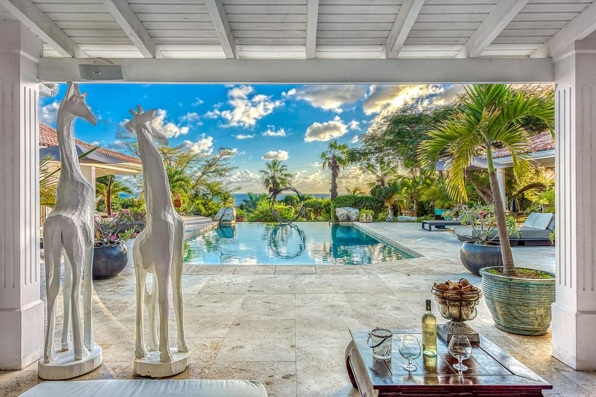 Villa rental Terres Basses St Martin - Terrace